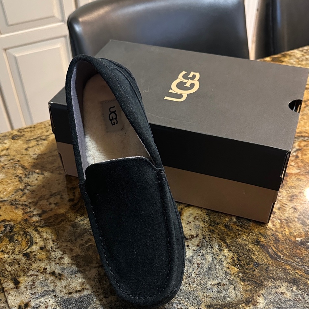 UGG Men's Classic Black Slip-On Loafers